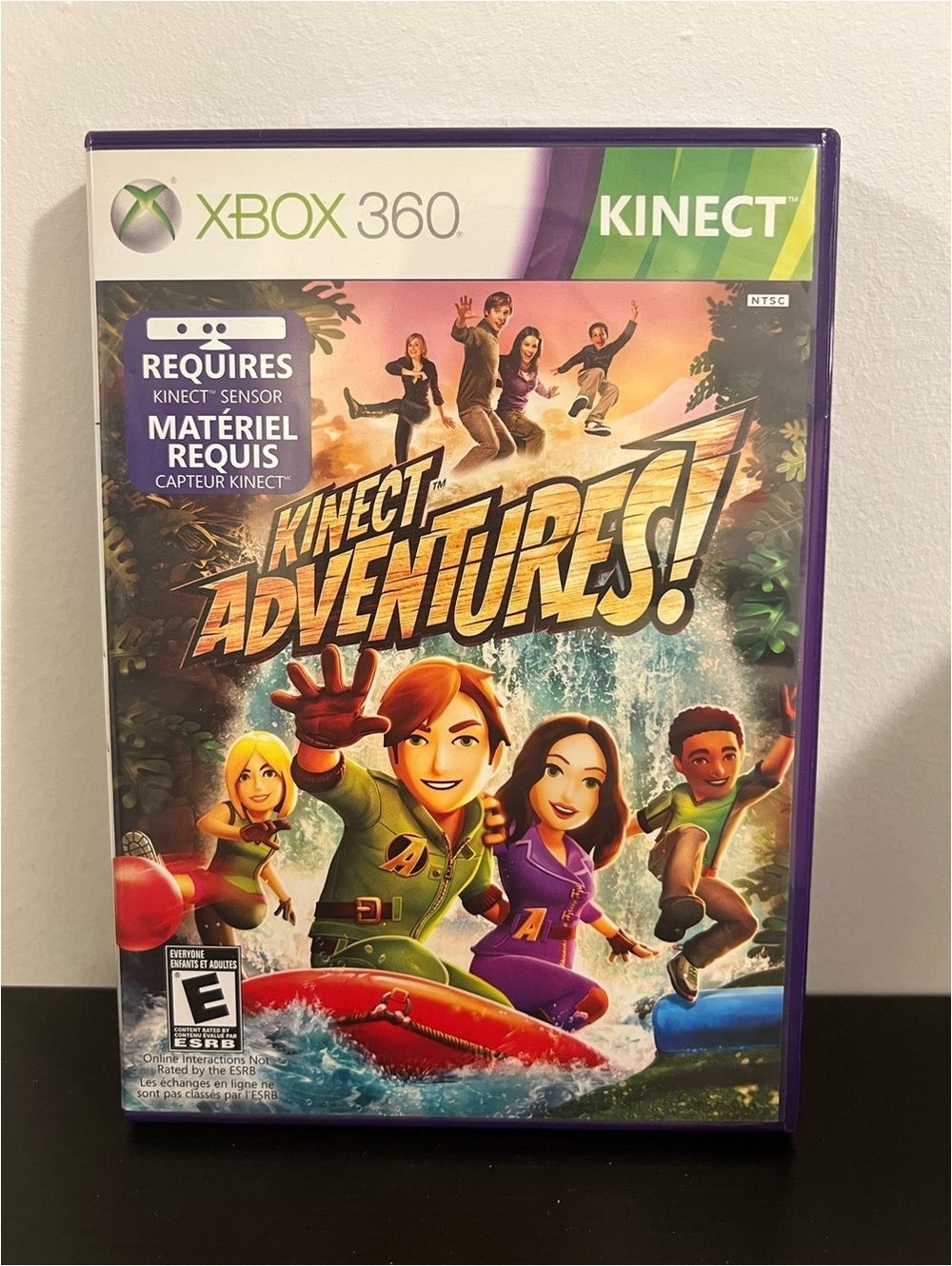 Kinect Adventures (Microsoft Xbox 360, 2010) Complete In Case With Manual